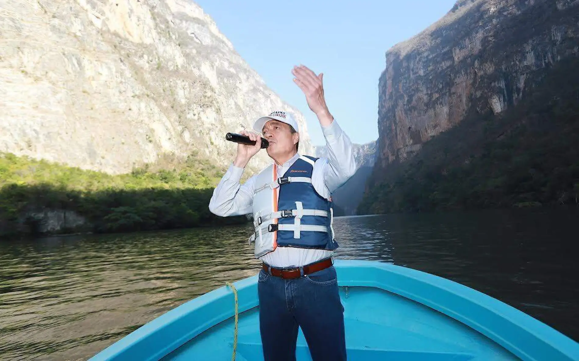 Gobernador Rutilio Escandón invita a que visiten el Cañón del Sumidero